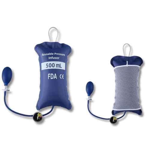 InfuSure® Reusable IV Pressure Infusion Bags with Plastic Manometer | Model GRlB-PM
