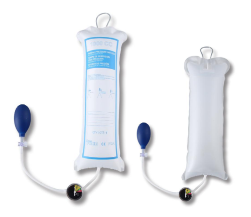 InfuSure®  Disposable IV Pressure Infusion Bags with Plastic manometer | Model GTDlB-PM