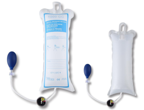 InfuSure®  Disposable IV Pressure Infusion Bags with Plastic Manometer | Model TDlB-PM