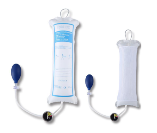 InfuSure®  Disposable IV Pressure Infusion Bags with Plastic Manometer | Model GDlB-PM