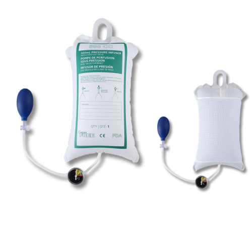 InfuSure® Disposable IV Pressure Infusion Bags with Plastic Manometer | Model DlB-PM