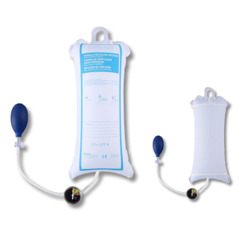 InfuSure®  Disposable IV Pressure Infusion Bags with Plastic Manometer | Model DlB-PM