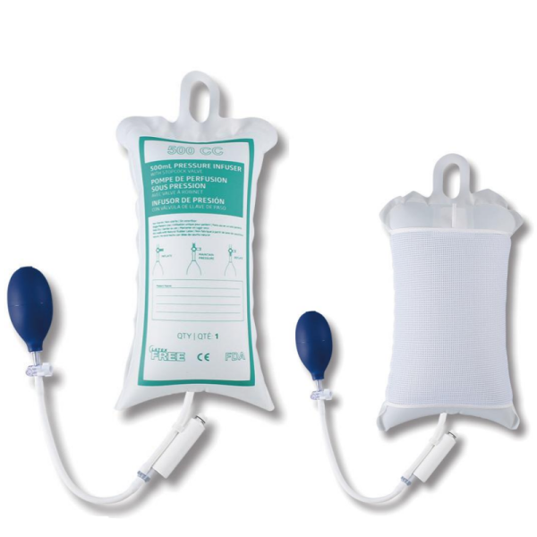 InfuSure® Disposable IV Pressure Infusion Bags with Piston Gauge | Model DlB-P