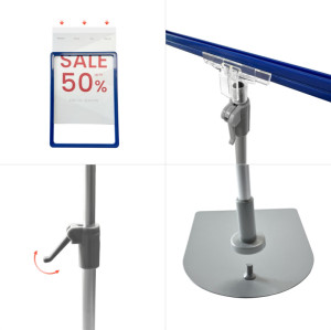 JK-3E Versatile Commercial Display Sign Stand | Adjustable Frame Display Stand and Metal Sign Holder