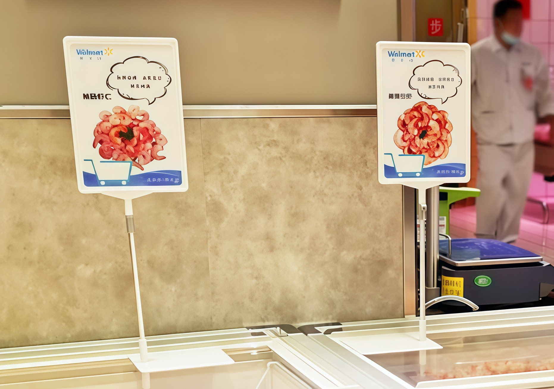 Sign holder usage scenario