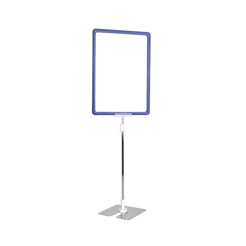 JK-4E Adjustable Height Floor Standing Sign Holder with U-Shaped Base for Promotional Displays