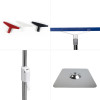 JK-6 Adjustable Height Metal Floor-standing Sign Stand Vertical/Horizontal Sign Holder