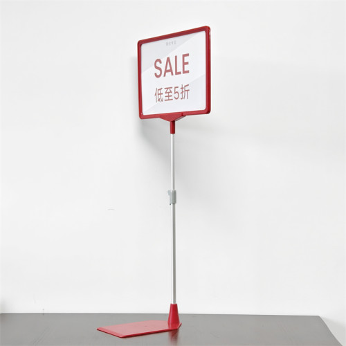 JK-3G Floor Standing Sign Holder with Plastic Base for Retail Promotions, Event Signage