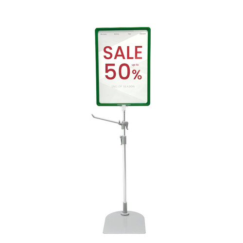 JK-3X Retail Merchandise Hook for Advertising Frame Display Stand, Adjustable Product Hanger