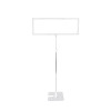 JK-10B Adjustable Height Floor Stand Sign Holder with Stable Base for Retail