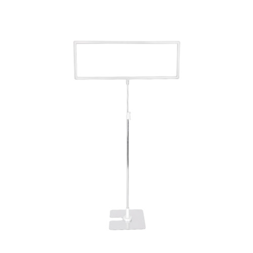 JK-10B Adjustable Height Floor Stand Sign Holder with Stable Base for Retail