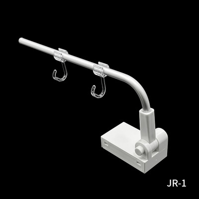 JR-1 L Shape Shelf Display Magnetic Poster Holder with Hooks