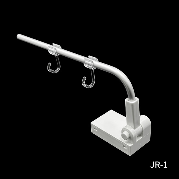 JR-1 L Shape Shelf Display Magnetic Poster Holder with Hooks