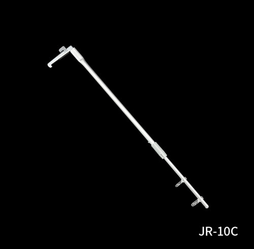 JR-10C Adjustable Length Shelf Banner Holder with Hooks for Banner Display