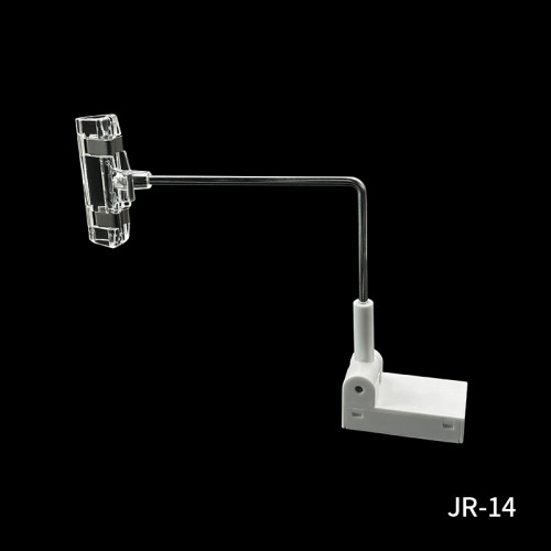 JR-14 Magnetic Retail Sign Holder with Adjustable Arm – Clear Clips