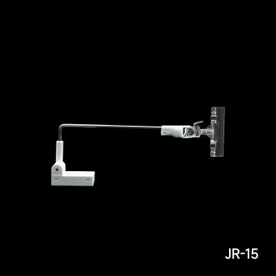 JR-15 Magnetic Retail Sign Holder with Adjustable Arm and Clear Clip for Promotional Display