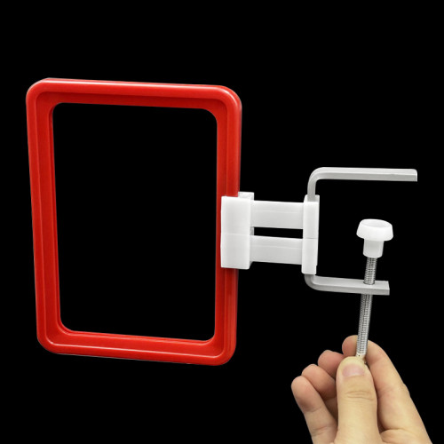 JR-26B U-Shaped Shelf Divider Clip Retail Shelf Categorizing Price Tag Holder with Display Frame