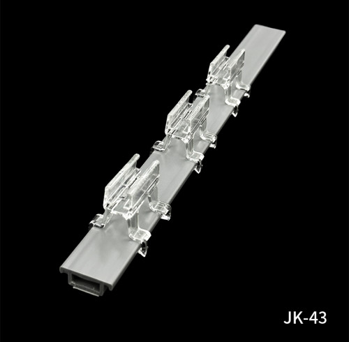 JK-43 Showcard Frames Accessories Advertising Frame Clip for Sign Holder Profile Rail Display Mount