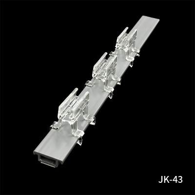 JK-43 Showcard Frames Accessories Advertising Frame Clip for Sign Holder Profile Rail Display Mount
