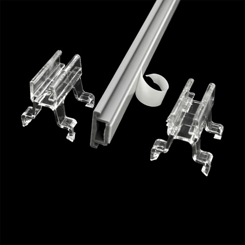 JK-43 Showcard Frames Accessories Advertising Frame Clip for Sign Holder Profile Rail Display Mount