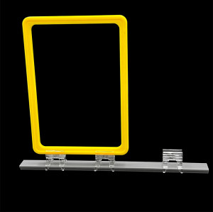 JK-43 Showcard Frames Accessories Advertising Frame Clip for Sign Holder Profile Rail Display Mount