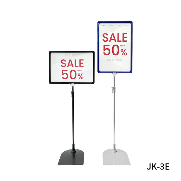 JK-3E Versatile Commercial Display Sign Stand | Adjustable Frame Display Stand and Metal Sign Holder