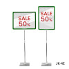 JK-4E Adjustable Height Floor Standing Sign Holder with U-Shaped Base for Promotional Displays