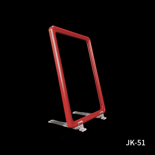 JK-51 Retail POP Price Promotion Display Frame Plastic Tabletop Frame Stand with Frame Clip