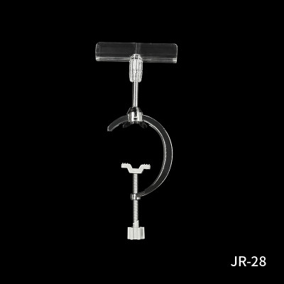 JR-28 Shelf Layer Glass Holder Clip Glass Clip for Holding Glass On Shelving Panels