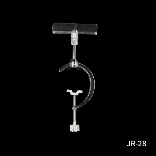 JR-28 Shelf Layer Glass Holder Clip Glass Clip for Holding Glass On Shelving Panels