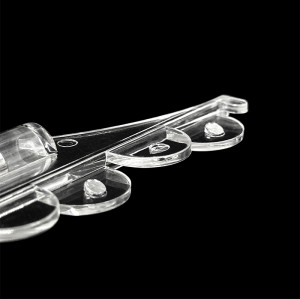 JR-34B Retail Shelves Magnetic Shelf Sign Holder with A6 Hard Rubber Sleeve