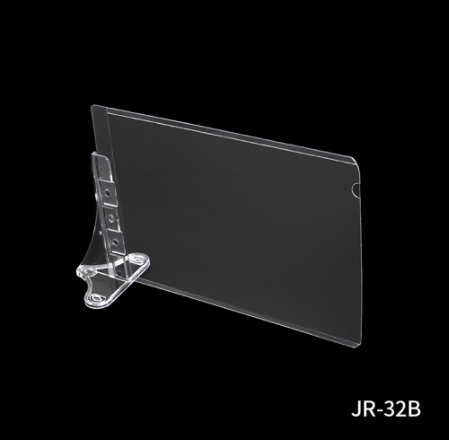 JR-32B Retail Shelves Shelf Edge Clip with A6 Hard Rubber Sleeve
