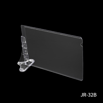 JR-32B Retail Shelves Shelf Edge Clip with A6 Hard Rubber Sleeve
