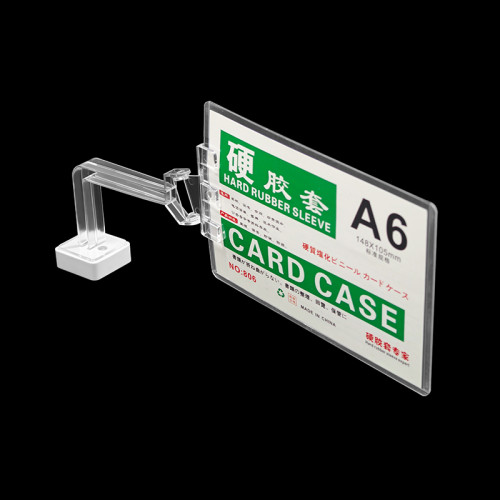 JR-31B Retail Shelves Magnetic Shelf Sign Holder with A6 Hard Rubber Sleeve