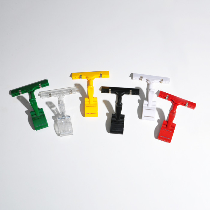 JU-35A Double-Sided Plastic Thumb Advertising Sign Clip Price Tag Clips
