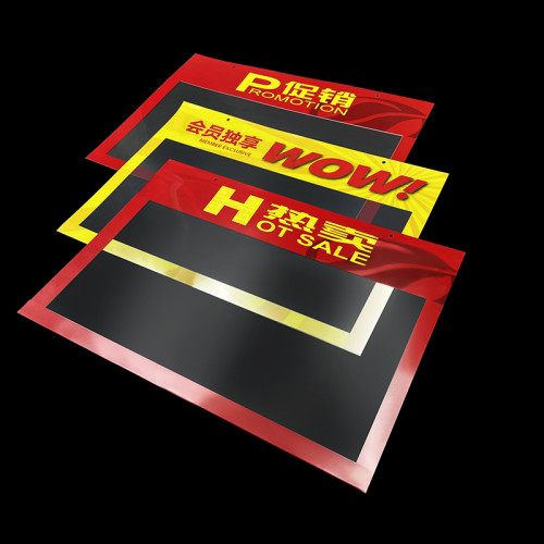 JQ-6 PVC Sign Holder for Retail Promotional Information Display