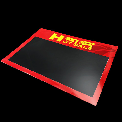 JQ-6 PVC Sign Holder for Retail Promotional Information Display