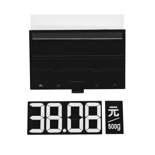JP-6A Replaceable Digit Clip-On Fresh Produce Price Tag Display Board