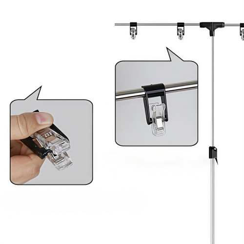 JF-6 T Shape Adjustable Floor Banner Sign Stand for Promotion Banner Display