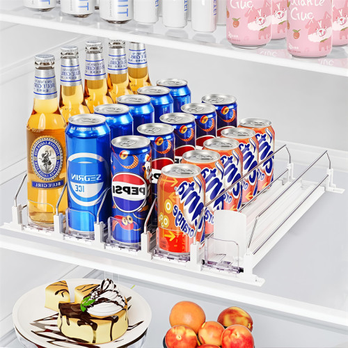 JL-3 Automatic Drink Organizer Shelf Pusher Soda Can Dispenser for Refrigerator