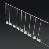 JL-30T Adjustable Transparent Breakable Shelf Organizer Snappable Shelf Divider