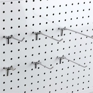 JL-60 Pegboard Utility Hooks Heavy Duty Merchandise Hanging Hooks for Retail Pegboard Displays