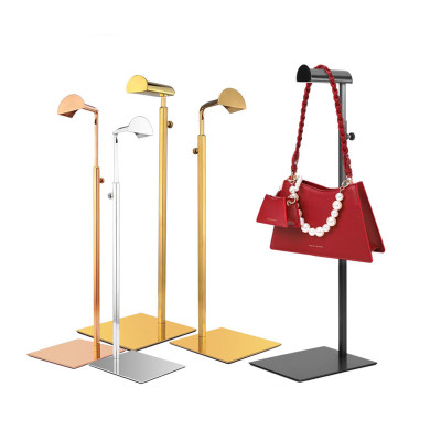 JL-101 Adjustable Height Sturdy Metal Holder Bag Display Stand for Handbags