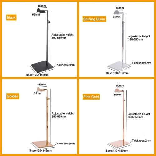 JL-101 Adjustable Height Sturdy Metal Holder Bag Display Stand for Handbags