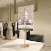 JL-113B KT Board Metal Display Rack Advertising Sign Display Stand with Acrylic Panel