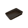JZ-3 Trapezoid Rattan Woven Plastic Basket Food Storage Organizer for Retail Produce Display