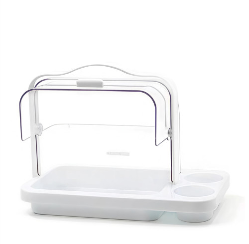 JY-61 Lid Covered Food Sampling Container with Toothpick Holder for Snacks Fruits Tasting
