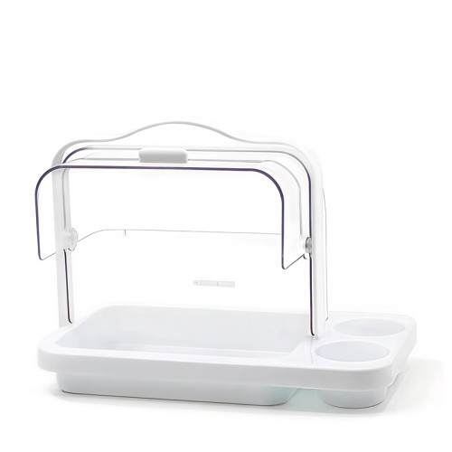 JY-61 Lid Covered Food Sampling Container with Toothpick Holder for Snacks Fruits Tasting