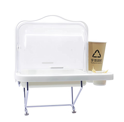 JY-62 Lid Covered Food Sampling Container with Stand for Snacks Fruits Tasting