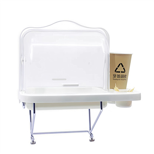 JY-62 Lid Covered Food Sampling Container with Stand for Snacks Fruits Tasting